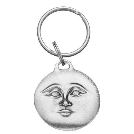 Sun & Full Moon Pewter Keyring