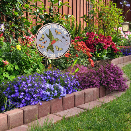 Welcome Pollinators Garden Stake