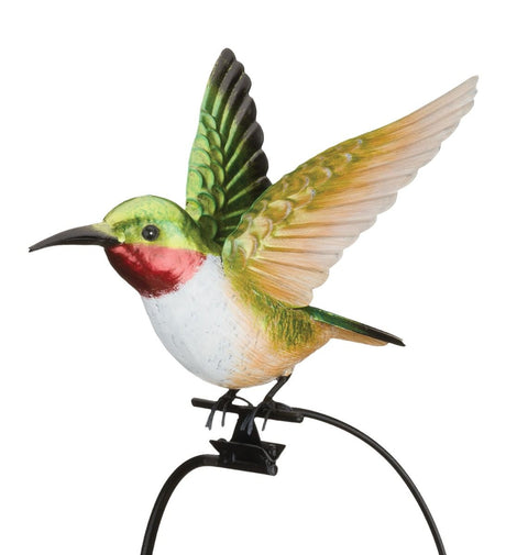 Rocker Hummingbird Garden Stake - Ruby Throated