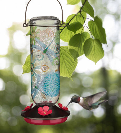 Scarlet Hummingbird Feeder - Dragonfly