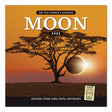 The cover image of the 2026 Old Farmer's Almanac Moon Calendar featuring a striking image of a solar eclipse at sunset just to the right of a lone tree on the Serengeti 