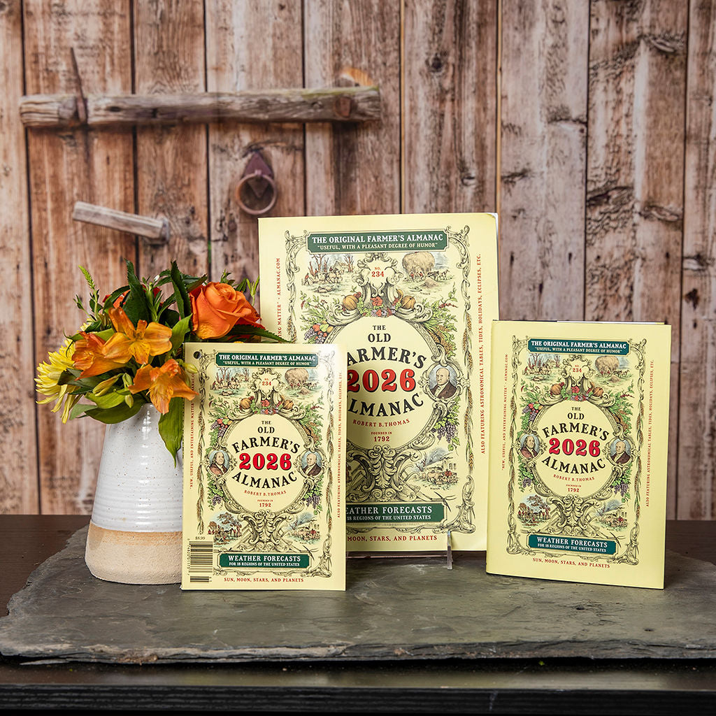 2026 Old Farmer's Almanac classic, collector's, and large print editions