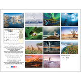 the back cover of the 2026 weather calendar showing the interior images