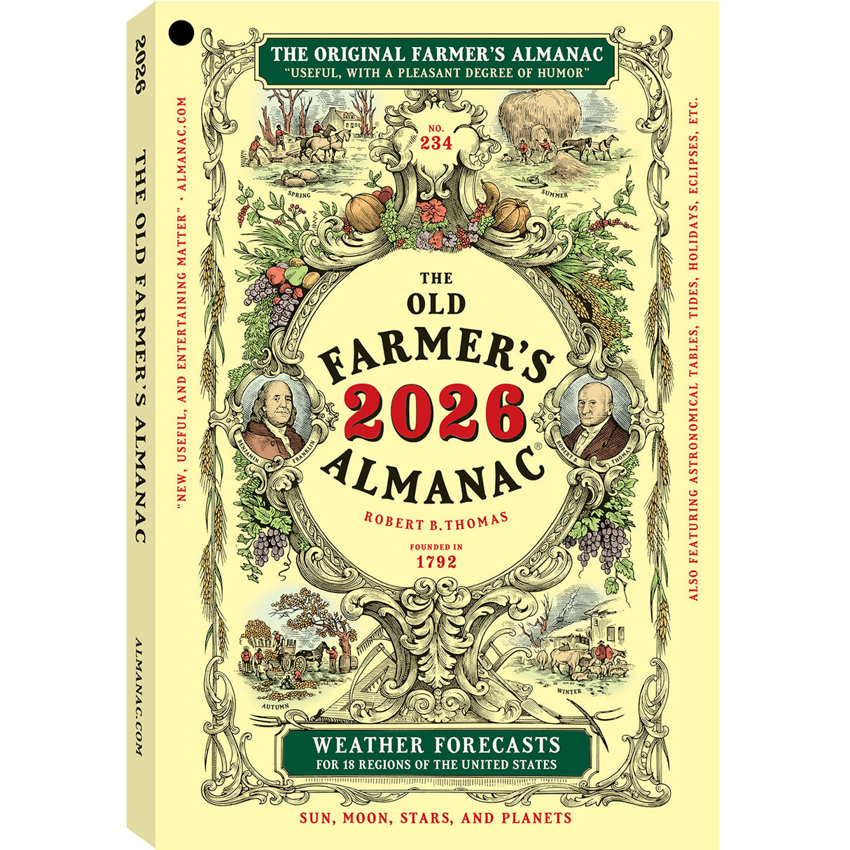 2026 Old Farmer's Almanac Version F Paperback Cover