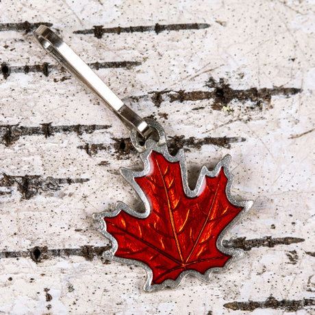 Fall Maple Leaf Zipper Pull