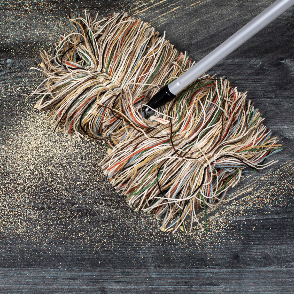 Big Wooly Dust Mop with Telescoping Handle