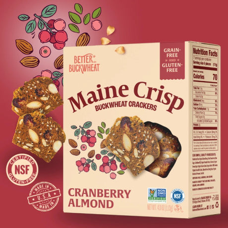 Maine Crisp Cranberry Almond Crisps