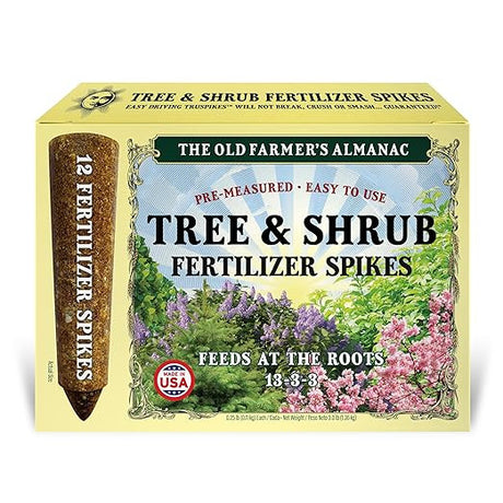 the package for the Tree & Shrub Fertilizer spikes