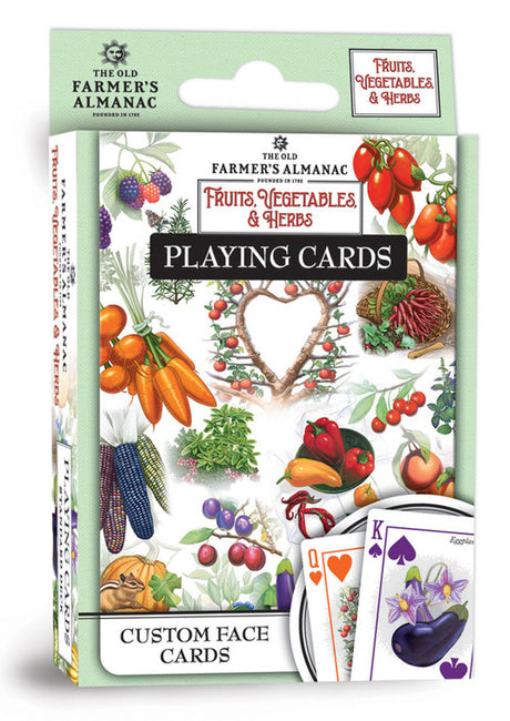 The Old Farmer's Almanac Fruits, Vegetables, Herbs Playing Cards