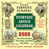 2026 Old Farmer's Almanac Everyday Advice Calendar with vintage design elements.