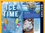 an article titled "Ice Time" with images of ice bits, frost flowers, and popsicles