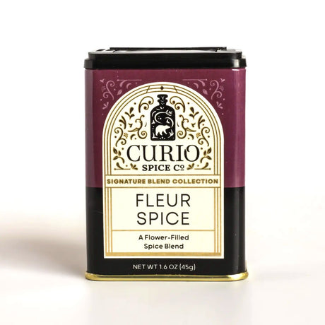 the fleur spice tin against a white background