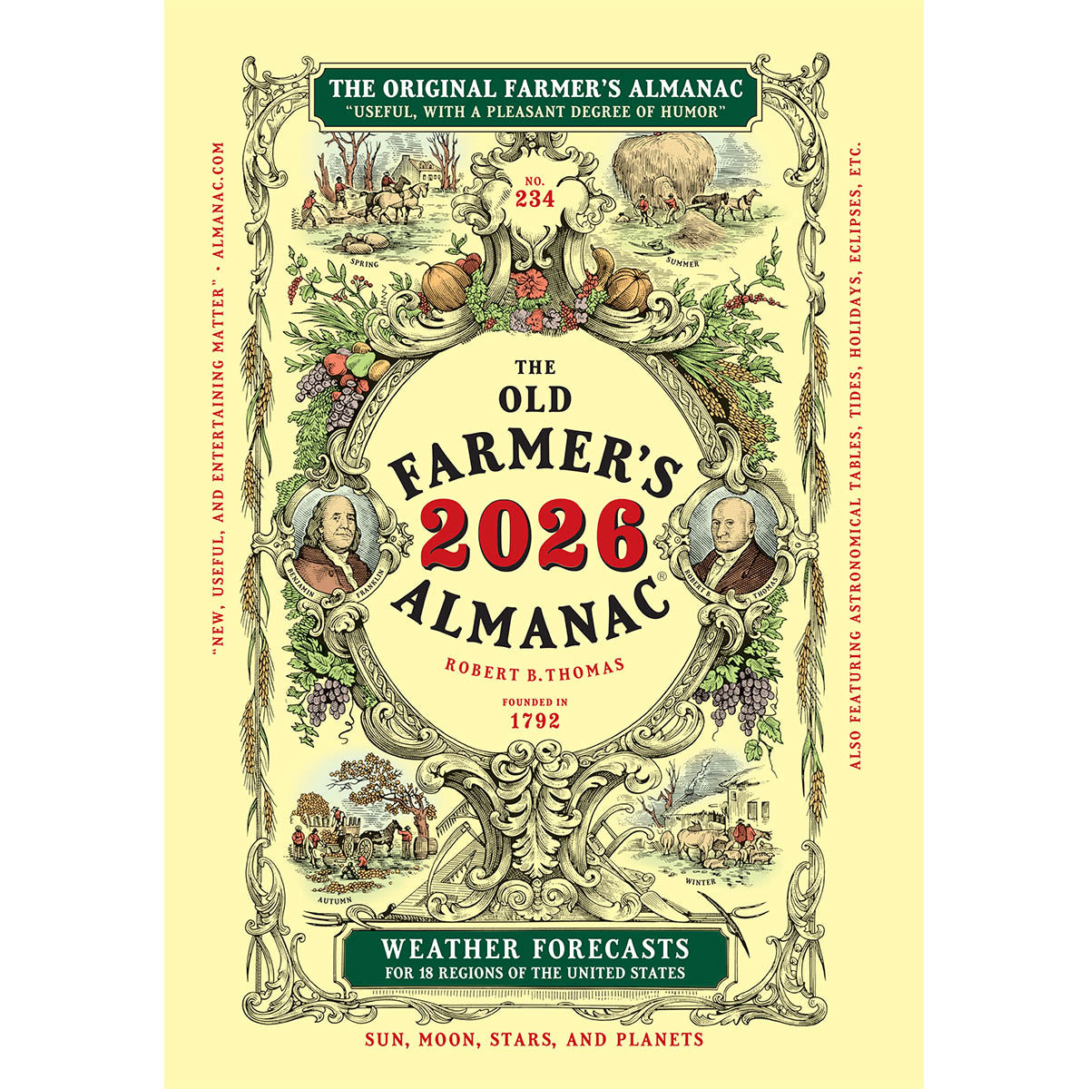 The 2026 Old Farmer's Almanac - Easy-to-Read Oversized Softcover