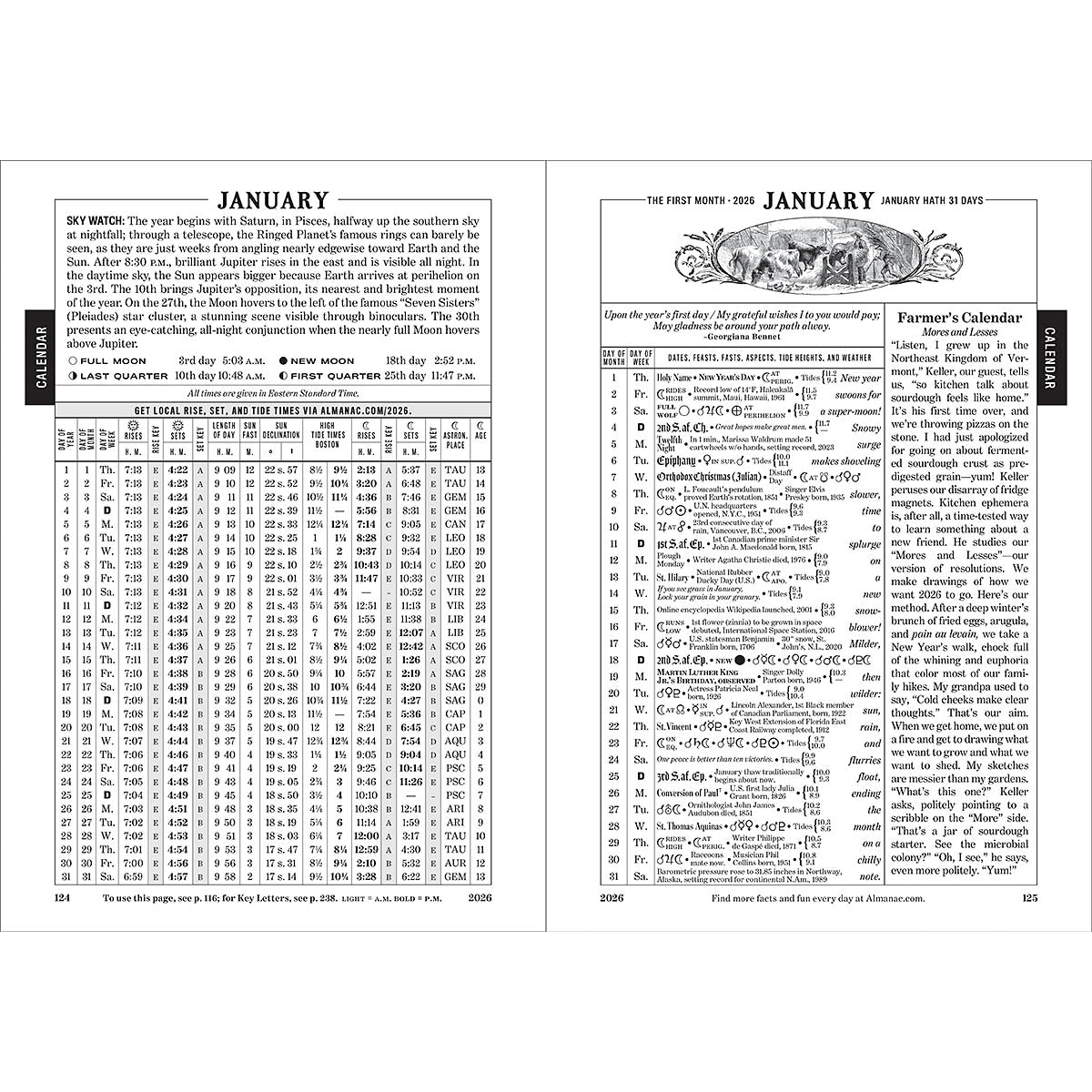 The 2026 Old Farmer's Almanac - Easy-to-Read Oversized Softcover
