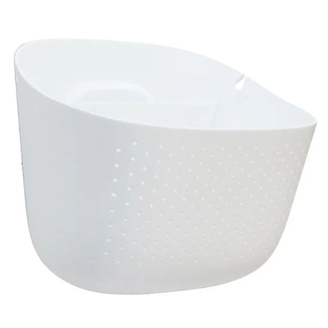 a white plastic eco wall planter against a white background