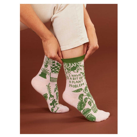 I Have A Bit Of A Plant Problem Crew Socks
