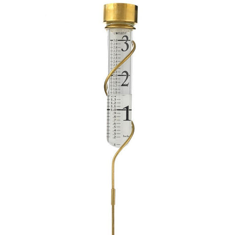 Grande View Rain Gauge - Brass