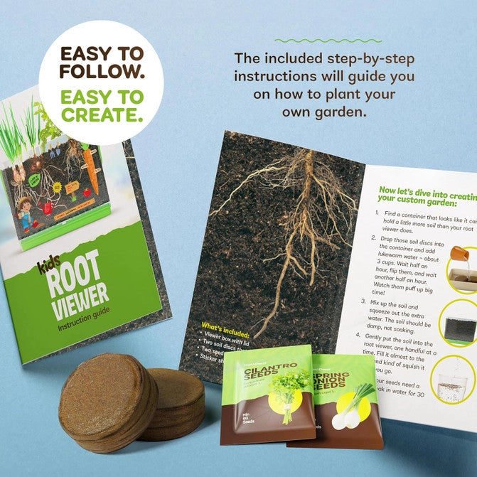 Root viewer seeds, easy to follow instructions, and seed starters