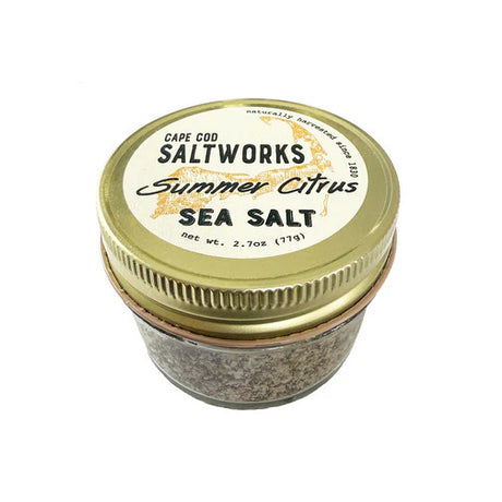 a jar of summer citrus sea salt